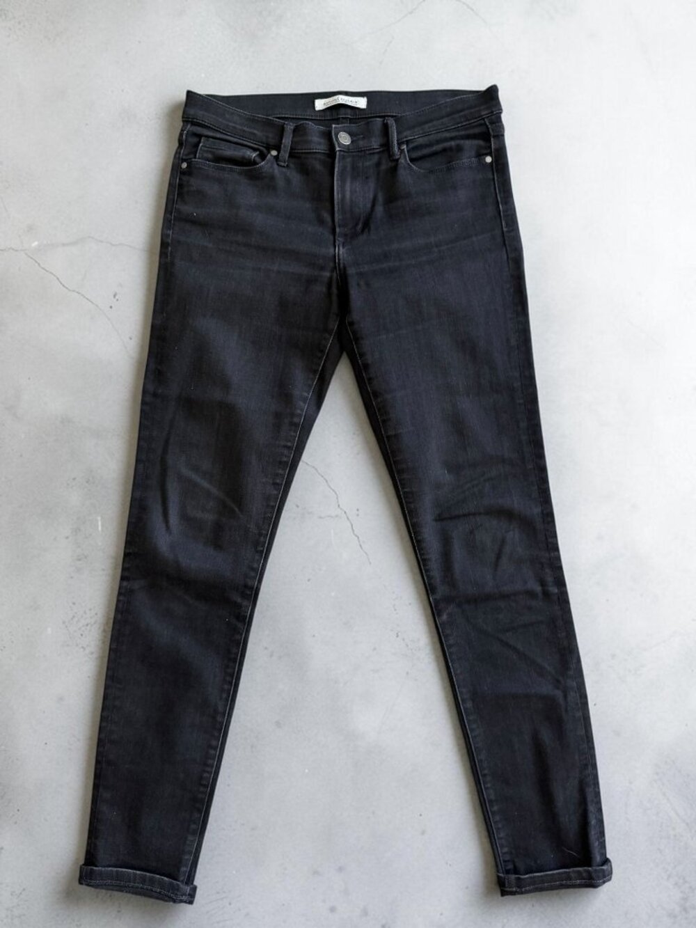 BANANA REPUBLIC Black Full Length Skinny Jeans Size 28